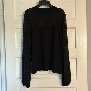 August Silk Sheer Leopard Turtleneck